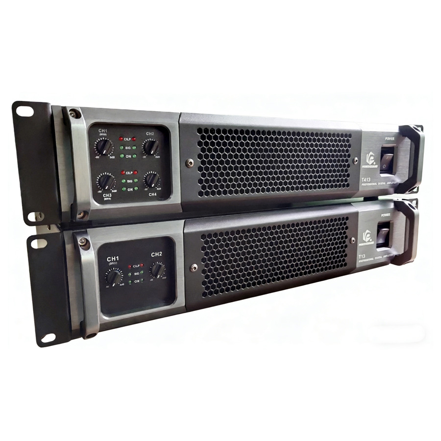 T Series 2U Rack Power Amplifier - 2 Channel 4 Channel D class ...