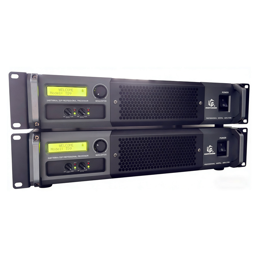 Dsp Rack TD series 2U rack power amplifier with DSP controller - D class power ...