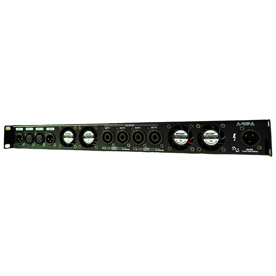Dsp Rack XD Series DSP control 1U rack Power Amplifier - 1U 2OHM big power D ...